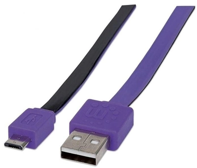 Кабель Manhattan USB Type-A - micro-USB Type-A 1 м Black (766623391368)