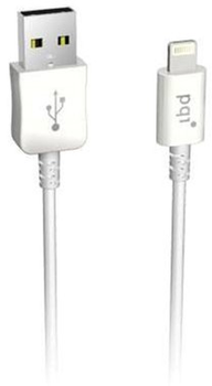 Kabel PQI USB Type-A - Lightning 1 m White (4716329674032)