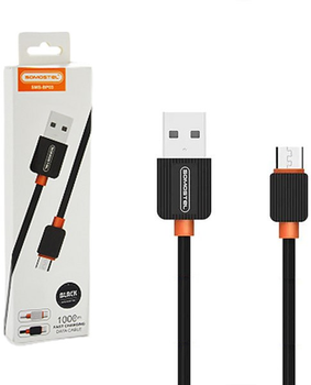 Kabel Somostel USB Type-A - micro-USB 2A 1 m Black (5902012967669)