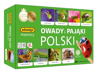 Gra planszowa Adamigo Owady i pająki Polski (5902410007868)