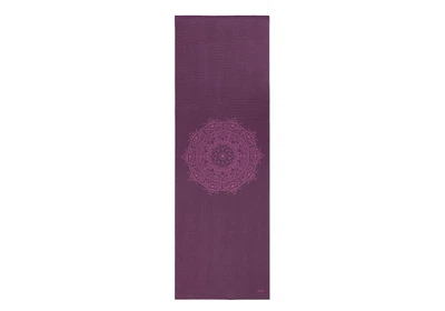 Коврик для йоги Leela Mandala Bodhi баклажан — баклажановая мандала 183x60x0.4 см