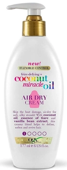 Крем Ogx Frizz-Defying + Coconut Miracle Oil Air Dry Cream для сухого та пошкодженого волосся 177 мл (3574661531847)