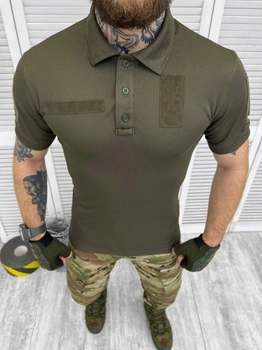 Тактическая футболка polo oliva M
