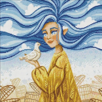 Набір з алмазною мозаїкою Ideyka Незалежна красуня 40 x 40 см (4823104347545)