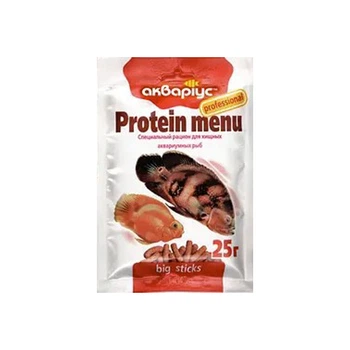 Корм для аквариумных рыб Аквариус "Proteine Menu" в виде палочек 25 г