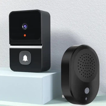 Умный видеодомофон Intercom чорний Smart wifi ip видеозвонок - 116313221