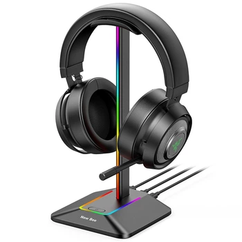 Подставка для геймерских наушников RGB New Bee NB-Z8 Black амбушюры аксессуар (Z8B)