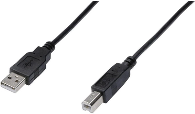 Kabel drukarkowy Digitus USB Type-A - USB Type-B M/M 1.8 m Black (4016032282730)
