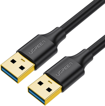 Кабель Ugreen US128 USB Type-A 3.0 - USB Type-A 3.0, 1 м Black (6957303813704)