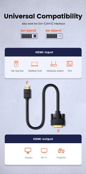 Kabel Ugreen HD106 HDMI Male to DVI (6957303831166)