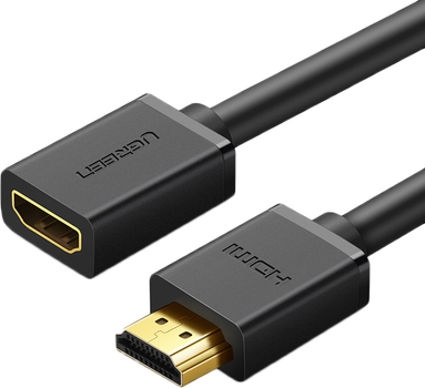 Kabel Ugreen HD107 HDMI Male to Female Extension Cable 0.5 m Black (6957303811403)