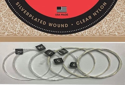 Нейлоновые Струны Для Классической Гитары Classical Silverplated Wound Nylon Normal Tension EJ45Strings 0280/043 / Комплект 6 струн