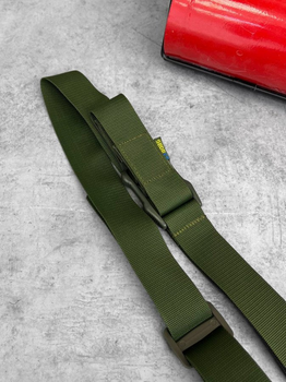 Ремінь 2-точковий олива gun sling з пряжкою швидкого регулювання