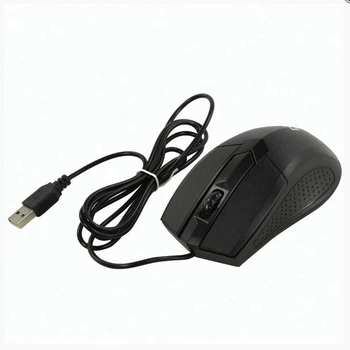 Провідна комп'ютерна миша мишка 1600dpi 2.0 USB Weibo WB-002 чорна