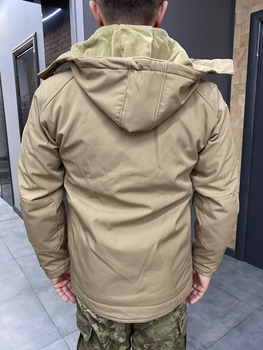 Чоловіча софтшел розмір Куртка куртка колір Койот, зимова для військових WOLFTRAP Softshell, M,