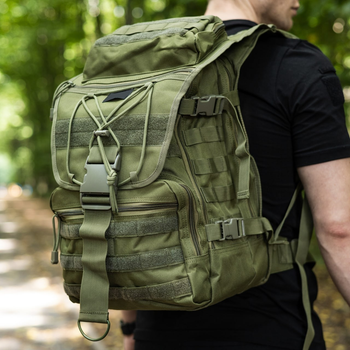 Військовий Тактичний Рюкзак 50 л Олива Dominator Large Pack 50L Olive Великий Армійський Непромокальний