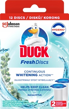 Krążki do toalet Duck Fresh Discs Eukaliptus 12 szt (5000204233223)