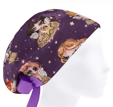 Медицинская шапочка женская HeadwearUniverse универсальная принт Ангелочки