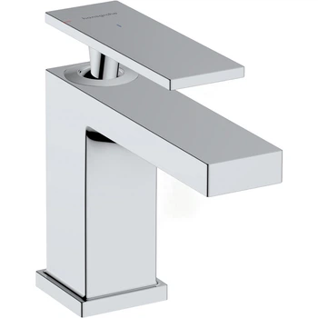 Cмеситель для умывальника с джойстиком HANSGROHE Tecturis E EcoSmart+ хром латунь с донным клапаном 73002000