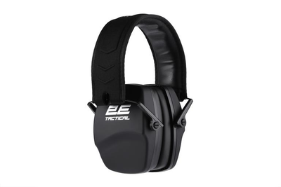 Тактичні захисні навушники 2E Defence Black NRR: 25 dB, пасивні (2E-TPE016BK)