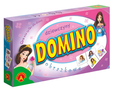Gra planszowa Alexander Domino obrazkowe - Dziewczyny (5906018005639)