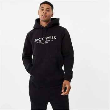 Худи Jack Wills Batsford Graphic Logo Black, XS (42) (11762366)