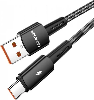 Кабель зарядный Essager Sunset USB-A to Type-C 120W 1 м Black (EXC120-CG01-P)