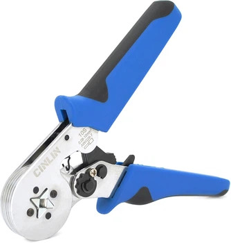 Кримпер Voltronic Cinlinele HCS8 10S для обжима кабельного наконечника, Blue + набор кабельных наконечников (VE0508, VE7508, VE1008, VE1508, VE2508, VE4009, VE6102) (YT23251)