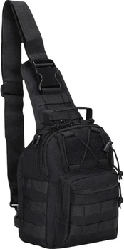 Тактична сумка ESDY EDC плечова 7 л Чорна (11939754)