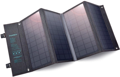 Портативна сонячна панель для УМБ Choetech 36 Вт Type-C PD 3.0 20 Вт Max + QC 3.0 18 Вт Max (6971824979411)