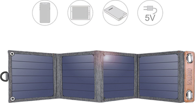 Składana ładowarka solarna Choetech 14 W SB 5V / 2.4 A max (6971824970456)