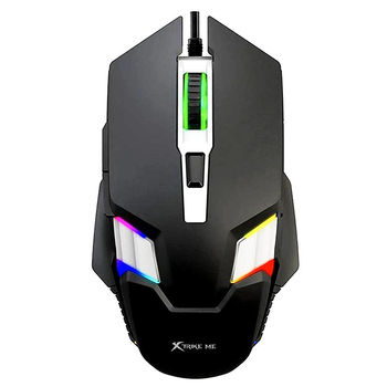 Игровая компьютерная мышь XTRIKE ME GM-110 проводная USB с RGB подсветкой |1200-3600 4 step DPI, USB| Black