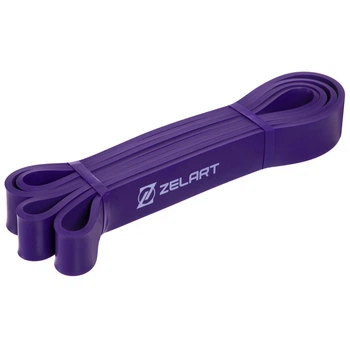 Гума петля для підтягувань і тренувань стрічка силова Zelart POWER LOOP (MD1353-3) (латекс, 2080x32x4,5мм, M, нагр.20-45кг, фіолетовий) (FI-2606-3)