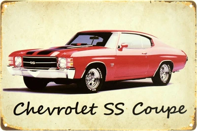 Металлическая табличка "Chevrolet SS Coupe" (ms-104106)