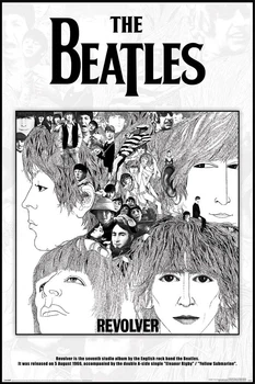Постер плакат "The Beatles (Revolver Album Cover)" 61x91.5см Pyramid International (ps-104225)