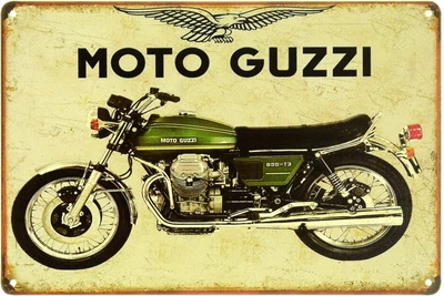 Металлическая табличка "Moto Guzzi 850 T3" (ms-104083)