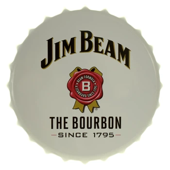 Металлическая табличка "Jim Beam The Bourbon Since 1795" (ms-104201)