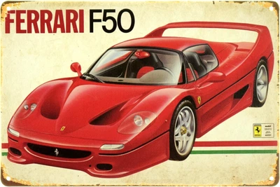 Металлическая табличка "Ferrari F50" (ms-104087)