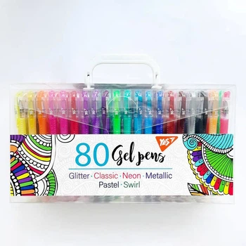 Набор гелевых ручек YES Gel Pens, 80шт. (420437)