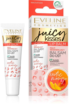 Balsam do ust Eveline Cosmetics Juicy Kisses Lip Balm multi regenerujący Exotic Mango 12 ml (5903416007418)