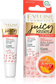 Бальзам для губ Eveline Cosmetics Juicy Kisses Lip Balm мульти-регенеруючий Exotic Mango 12 мл (5903416007418)