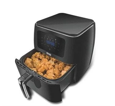 Електрична фритюрниця DSP безмаслянная з антипригарним покриттям 6L 1700W Чорна