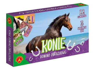 Gra planszowa Alexander Domino obrazkowe - Konie (5906018027846)