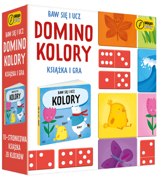 Настільна гра Wilga Play Грай і вчись Доміно Кольори Гра і книжка (9788328098695)