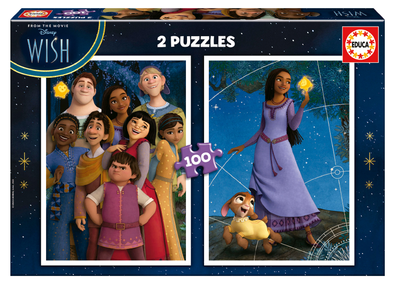 Puzzle Educa Disney Wish 2 x 100 elementów (8412668197428)