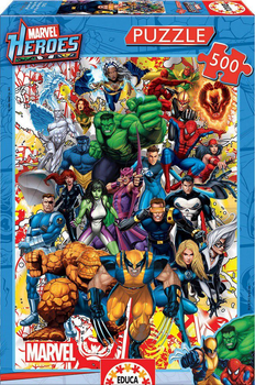 Puzzle Educa Marvel Super Heroes 500 elementów (8412668155602)