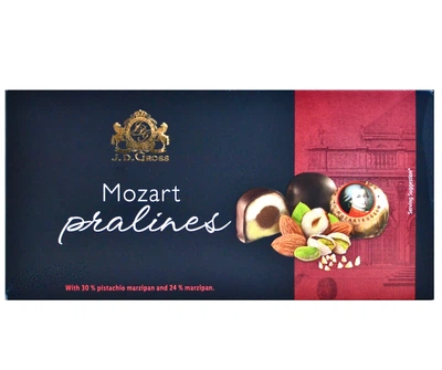 Цукерки Моцарт з фісташково-мигдалевою нугою J. D. Gross Mozart Kugeln праліне в шоколаді 200 г