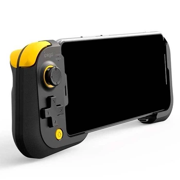 Геймпад для телефону iPega PG-9211A Ігровий контролер з кейсом на карабіні Чорний-Жовтий