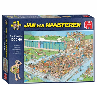 Puzzle Jumbo Jan van Haasteren Pool PileUp 1000 elementów (8710126200391)