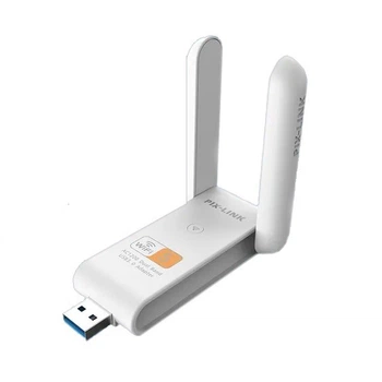 Двухдиапазонный USB 3.0 Wi-Fi 5 1200Mbps (AC) адаптер 2.4/5GHz (PIX-AC1200-W)